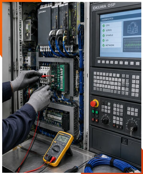 Ремонт систем ЧПУ Okuma OSP в Саранске